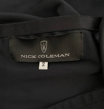 Black Nick Coleman bodycon stretch evening dress UK S