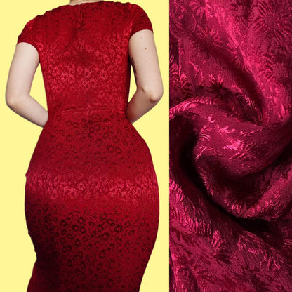 Beautiful red floral Laura Ashley short sleeve midi dress UK 10