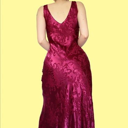 Beautiful silk blend pink evening dress UK 10