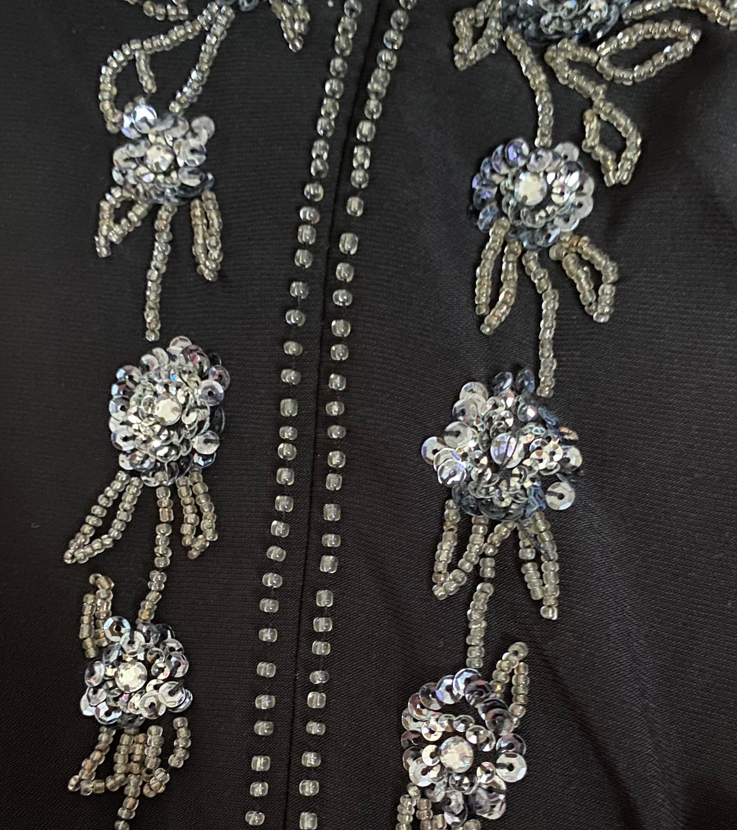 Black stretch halter neck evening dress UK 10