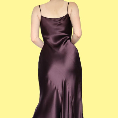 Satin slip midi dress UK 10